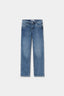 Women Mid Blue Stright Jeans