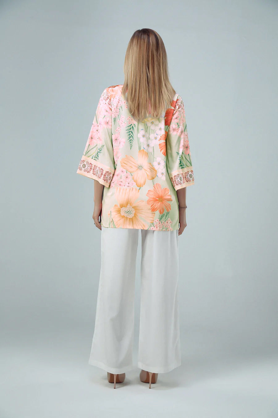 1PC-Pastel Bloom Printed