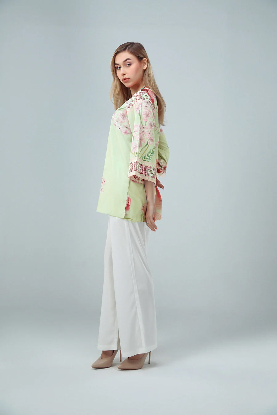 1PC-Pastel Bloom Printed