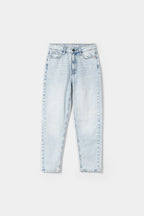 Women Ice Wash Mom Fit Jeans