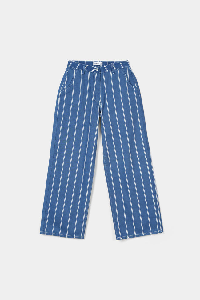Flared Jeans-Strips Hover Image