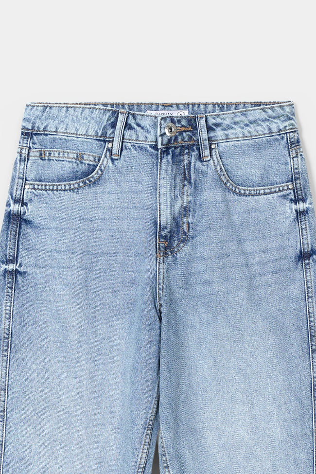 Women  Light Blue MOM Fit Jeans Main Image