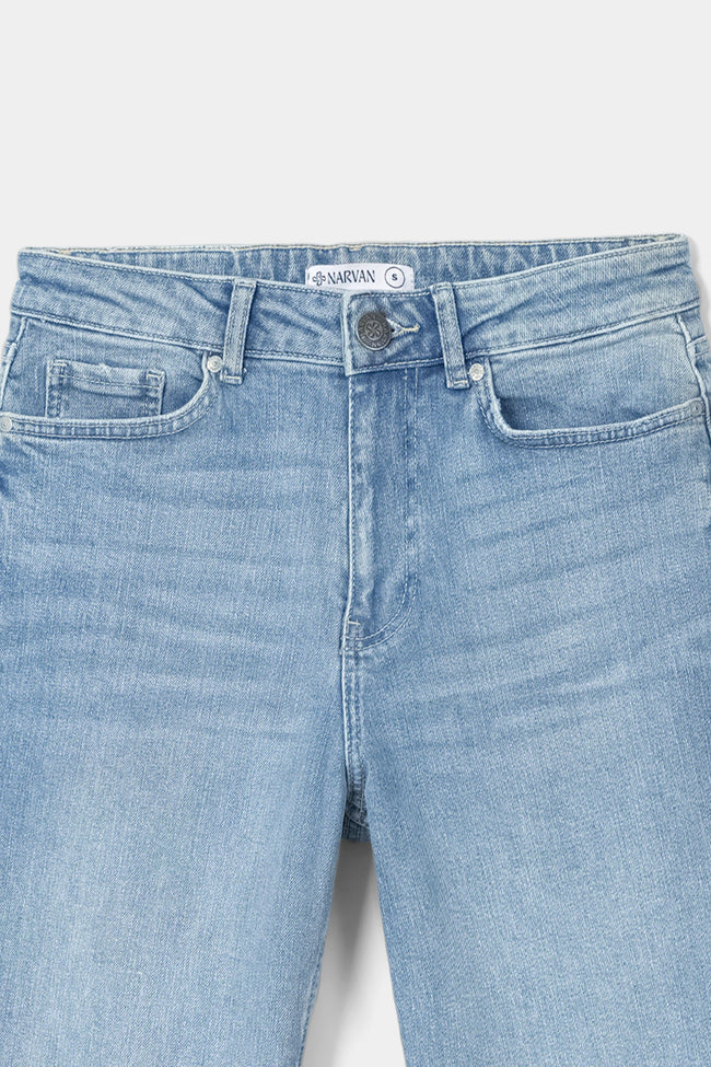 Women Ruffling Slim Fit Jeans Main Image