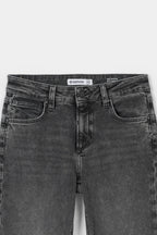 Women Dark Grey Stright Fit Jeans