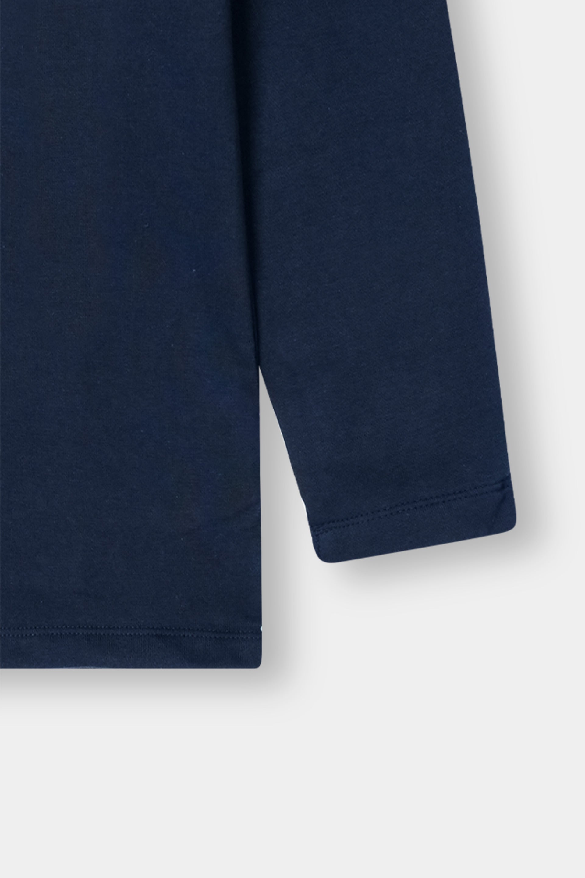 Denim Block Turtleneck