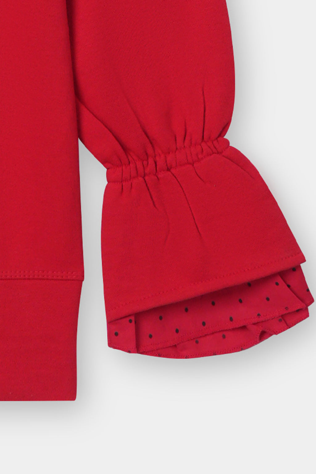 Ruffle-Sleeve Sweatshirt