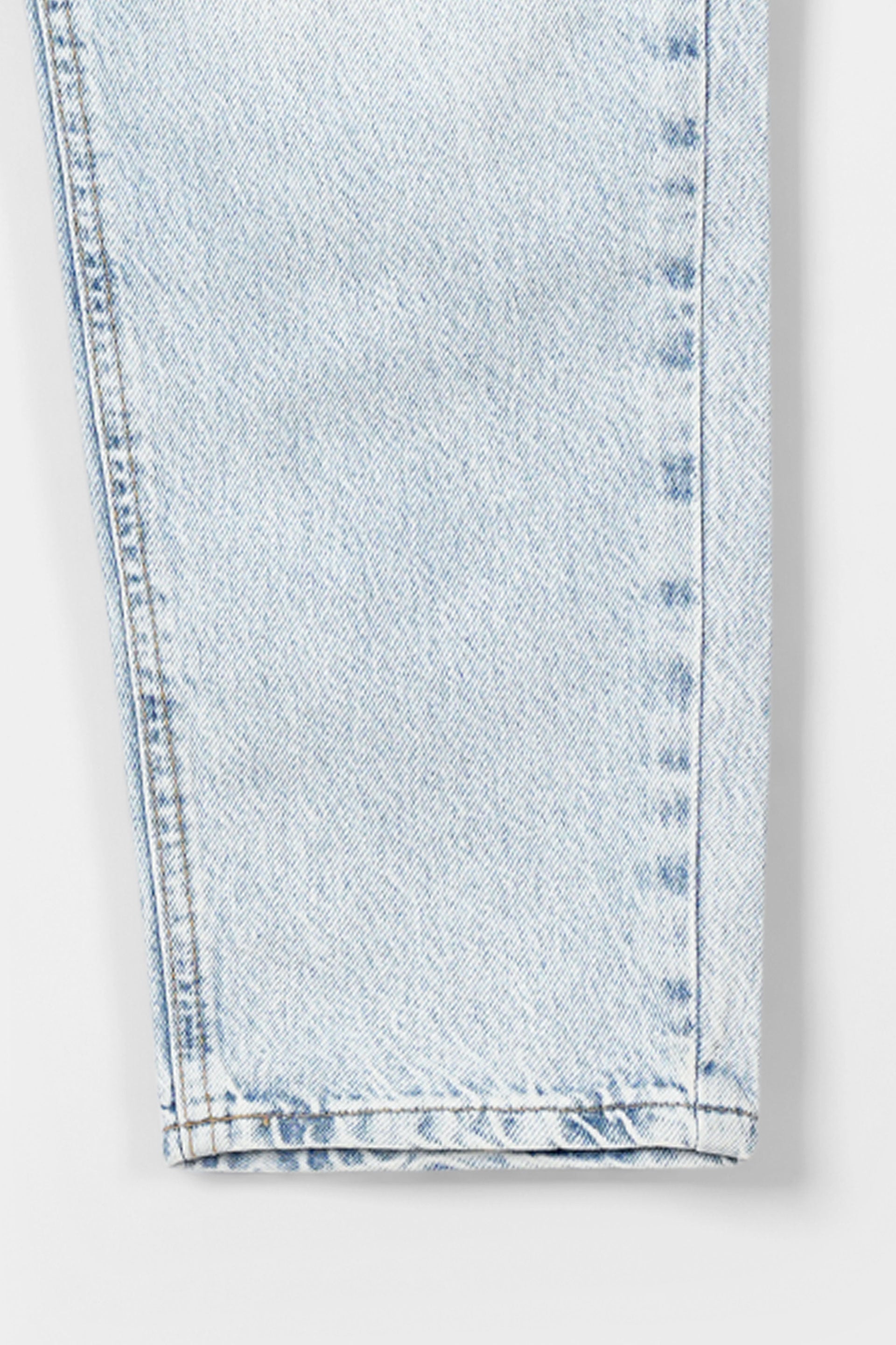 Women Ice Wash Mom Fit Jeans