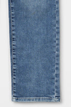 Women Mid Blue Stright Jeans