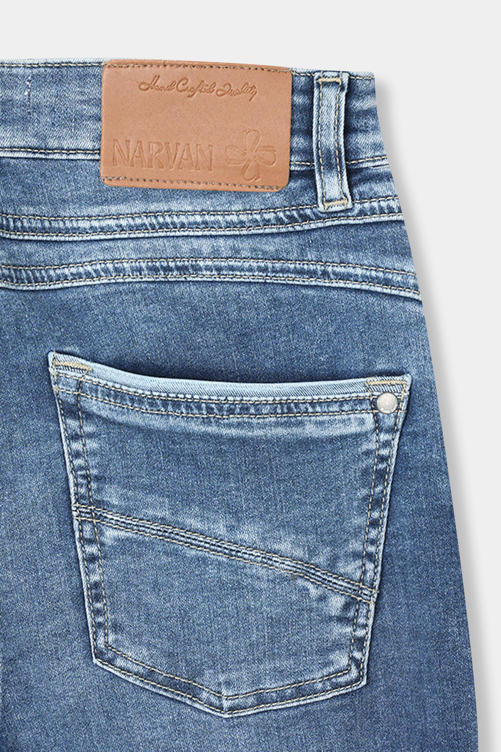 Women Mid Blue Stright Jeans