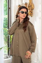 2PC-Olive Button Down