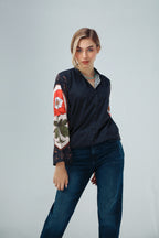 Floral Sleeve Print Shirt