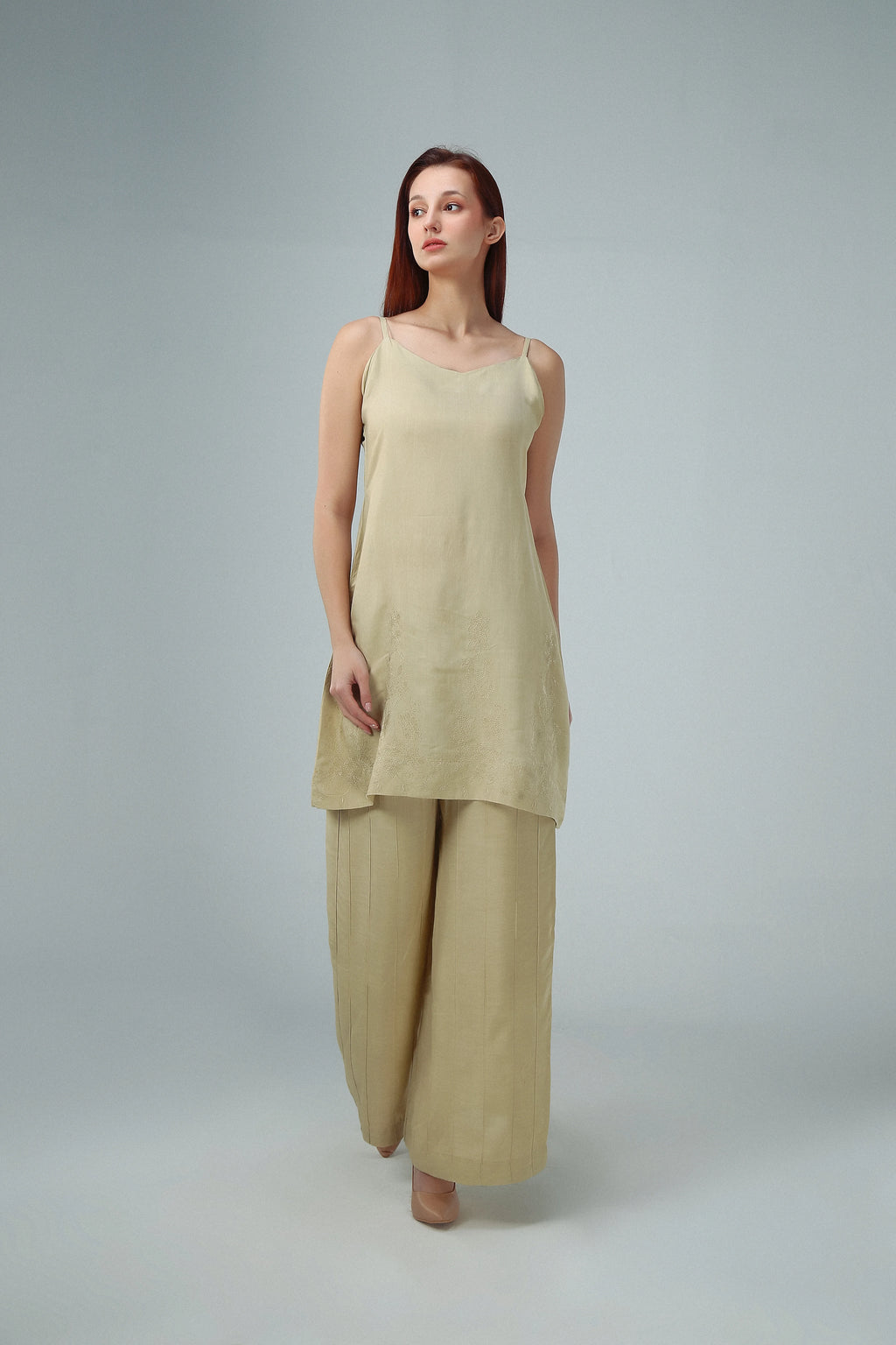 2PC-Sand Dune Embroidered