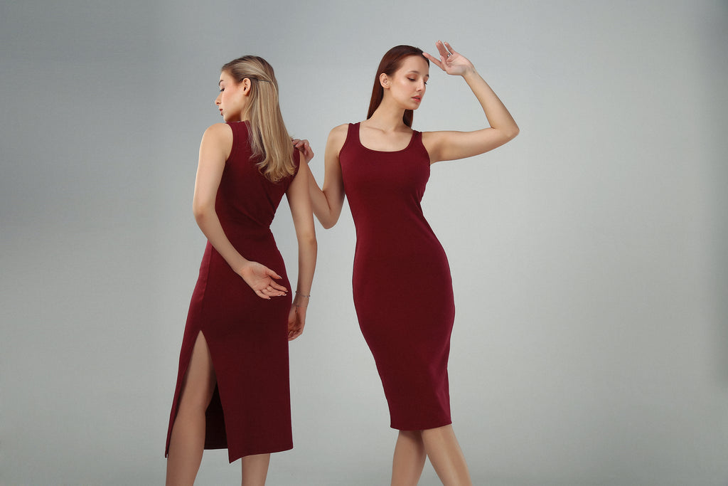 Merlot Sleeveless Dress
