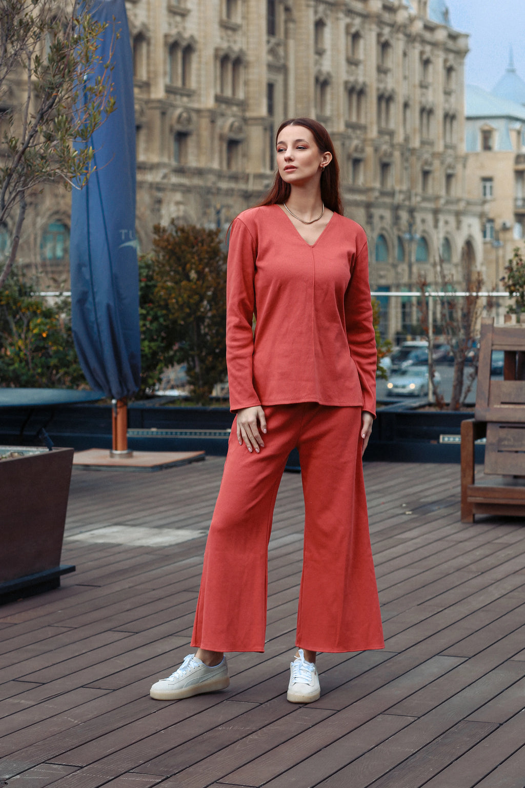 Terra V-Neck Co-Ord Set