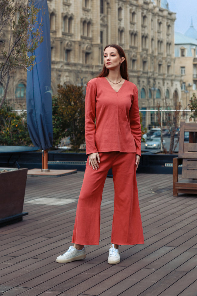 Terra V-Neck Co-Ord Set Main Image