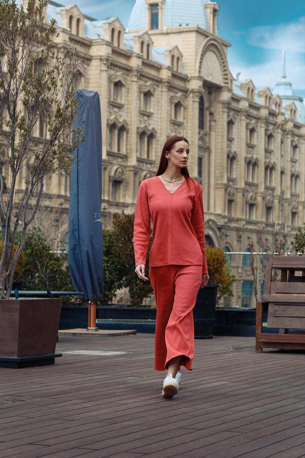 Terra V-Neck Co-Ord Set