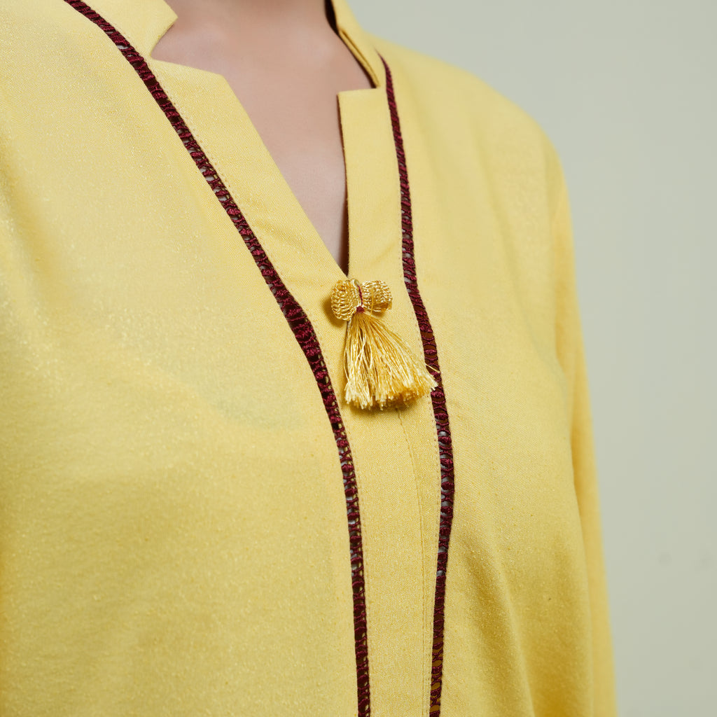 2PC-Lime Fiesta Embroidered