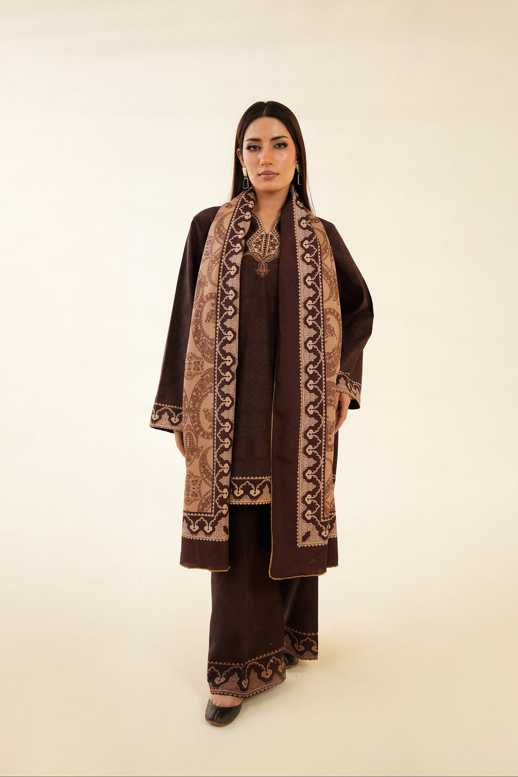 3PC-Paisley Hue Print