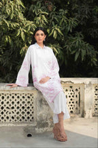 2PC-French Floral Print