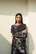 2PC-Lino Floral Print