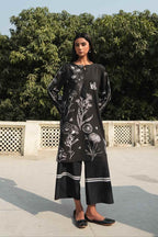 2PC-Lino Floral Print