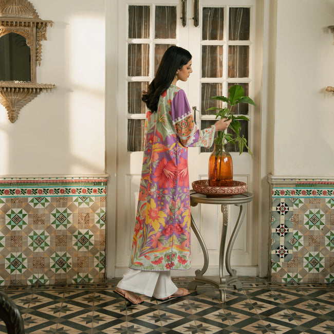 2Pc-Ethnic Floral Print Main Image