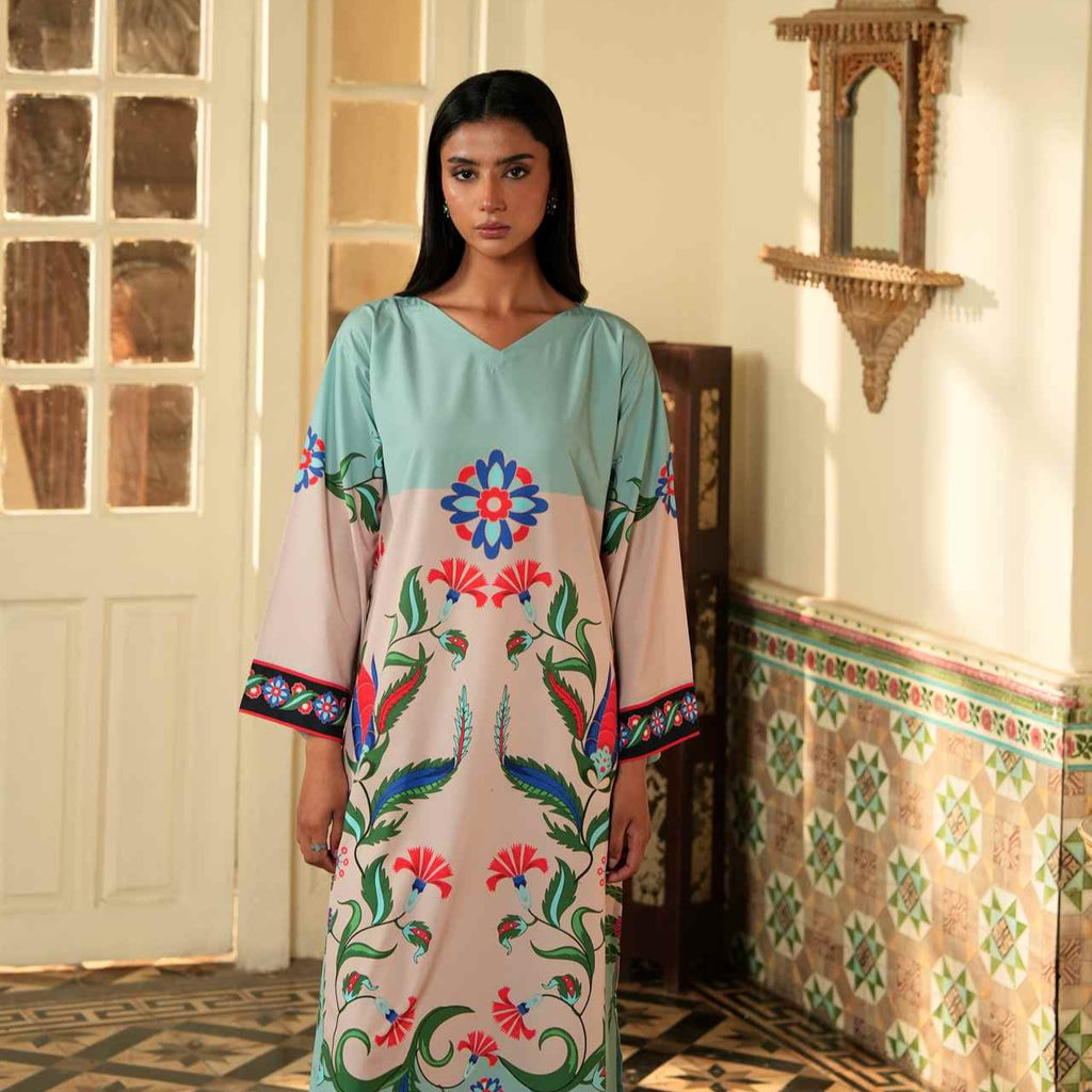 2PC-Turkish Floral Print