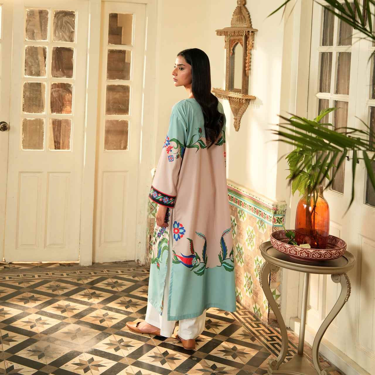 2PC-Turkish Floral Print