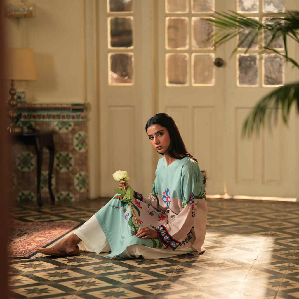 2PC-Turkish Floral Print