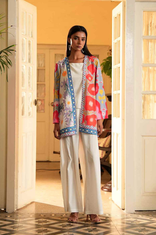 1PC-Abstract Floral Shrug Hover Image