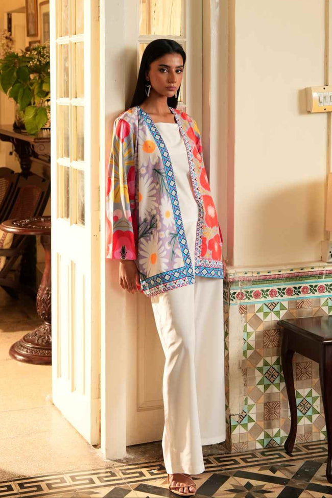 1PC-Abstract Floral Shrug Main Image