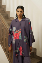 2PC-Vintage Floral Print