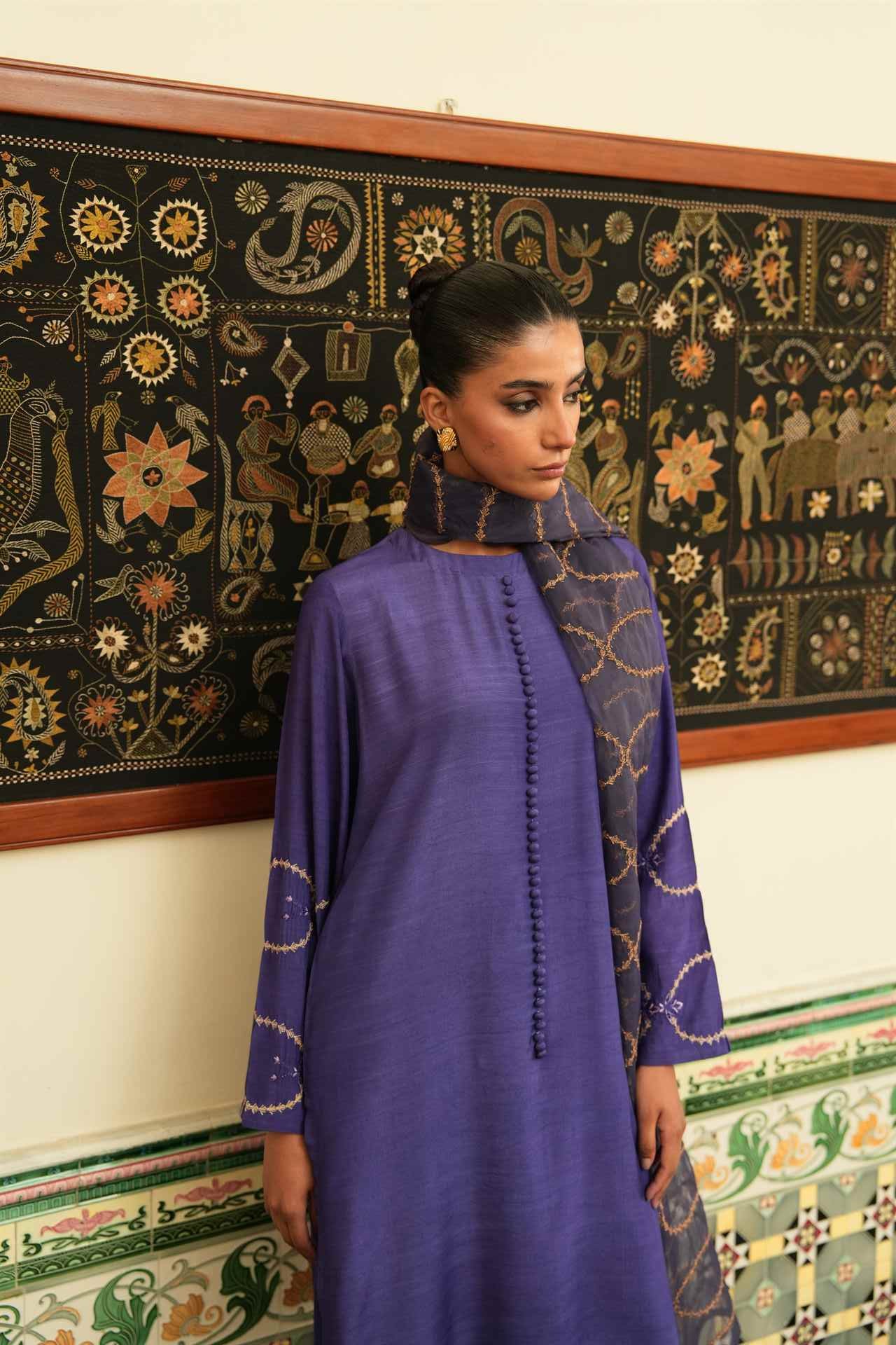 3PC-Chic Royal Embroidered