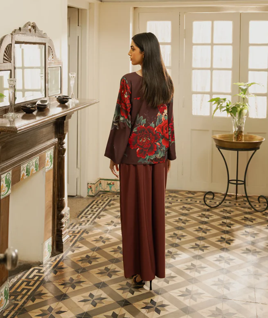 2PC-Chinoiserie Floral Print Main Image